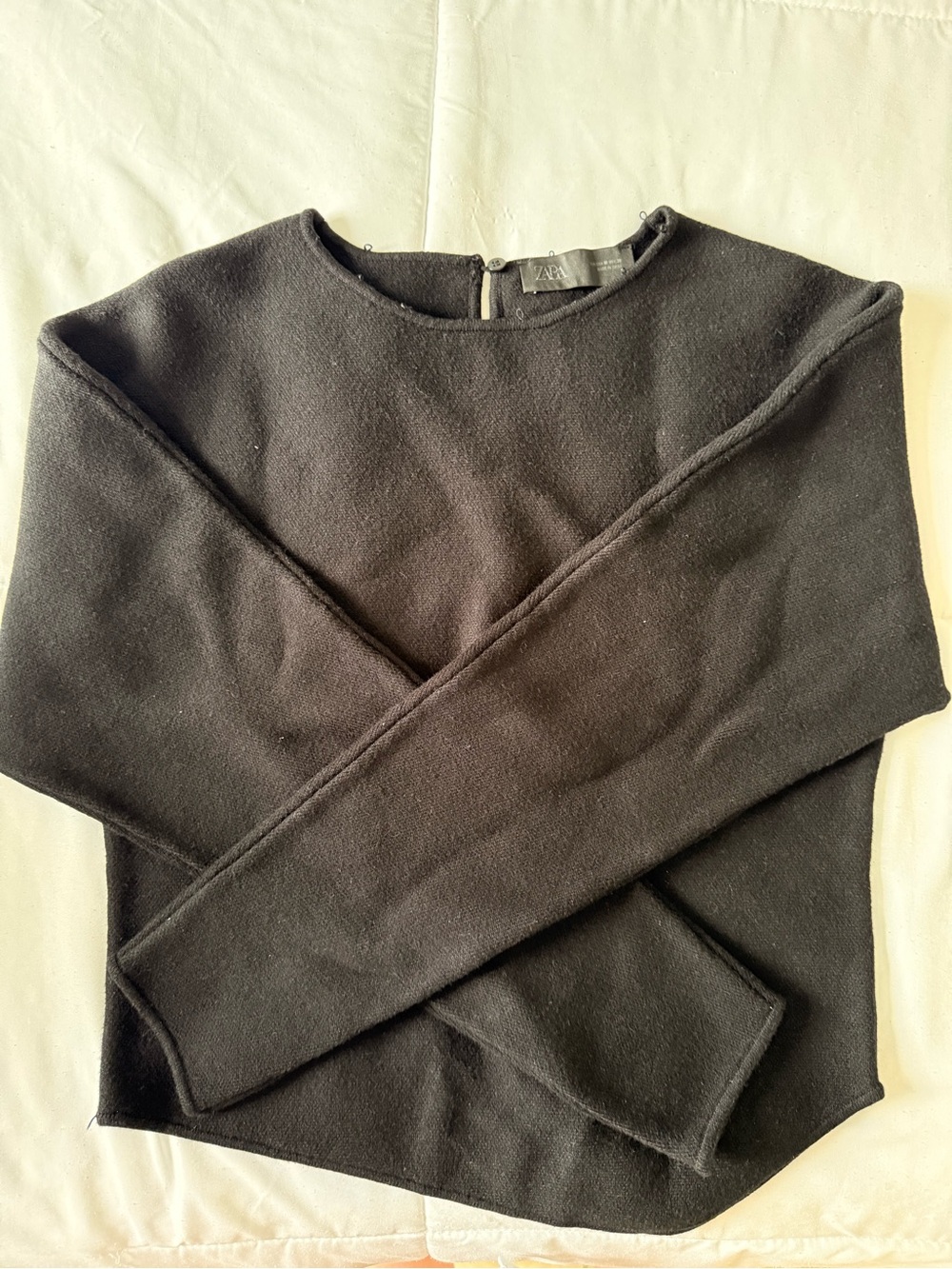 Zara Dark Brown Long Sleeve Knit Top